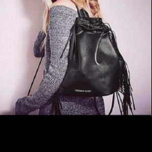 Victoria Secret black signature backpack